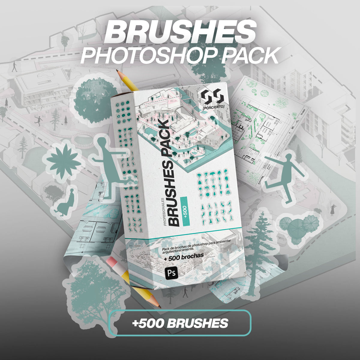 Arch. Pro Brushes Pack (+600) Photoshop