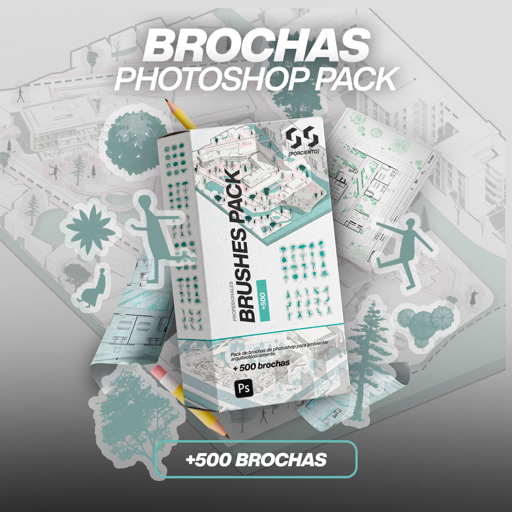 Arq. Brochas Pro (+600) Photoshop