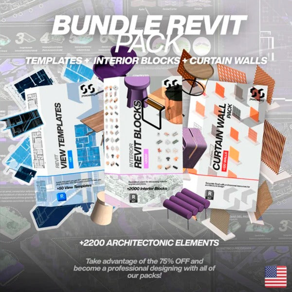 Revit Group (Display Templates + Interior Blocks + Curtain Walls)